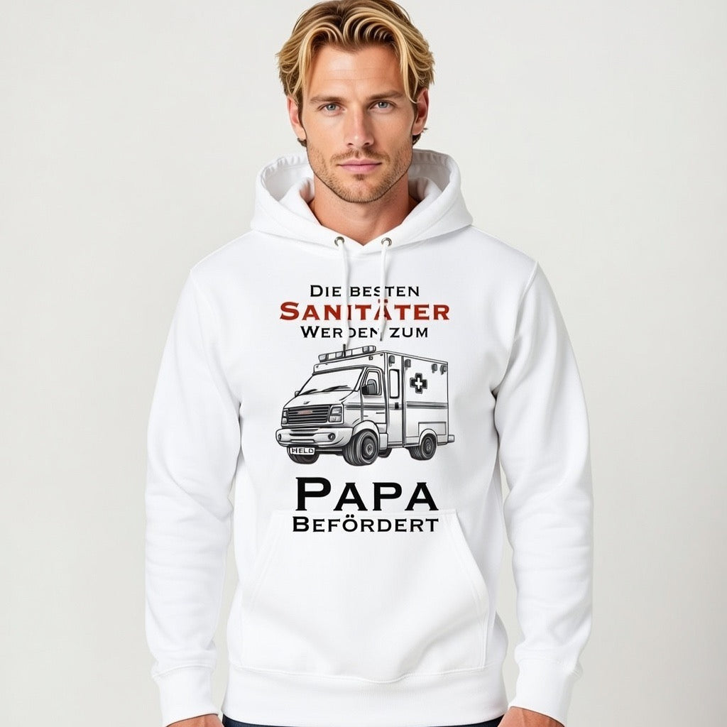 Die besten Sanitäter werden zum PAPA befördert - Rettungsdienst - Organic Fashion Hoodie