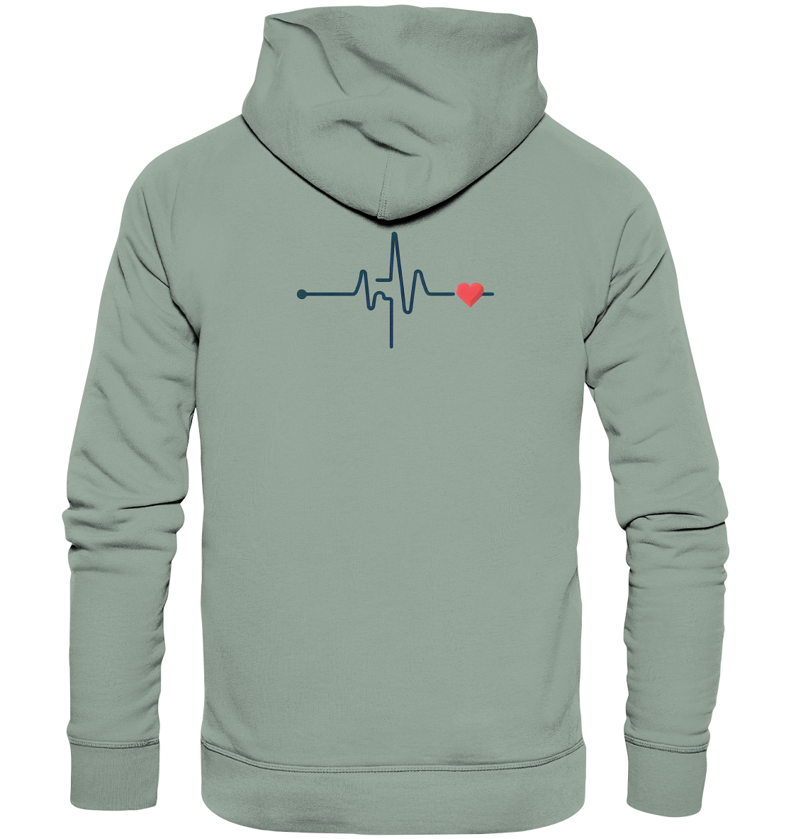 Pulsschlag für die Liebsten - Organic Hoodie