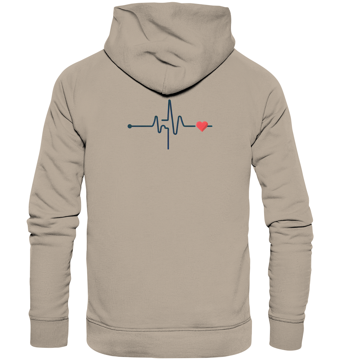 Pulsschlag für die Liebsten - Organic Hoodie