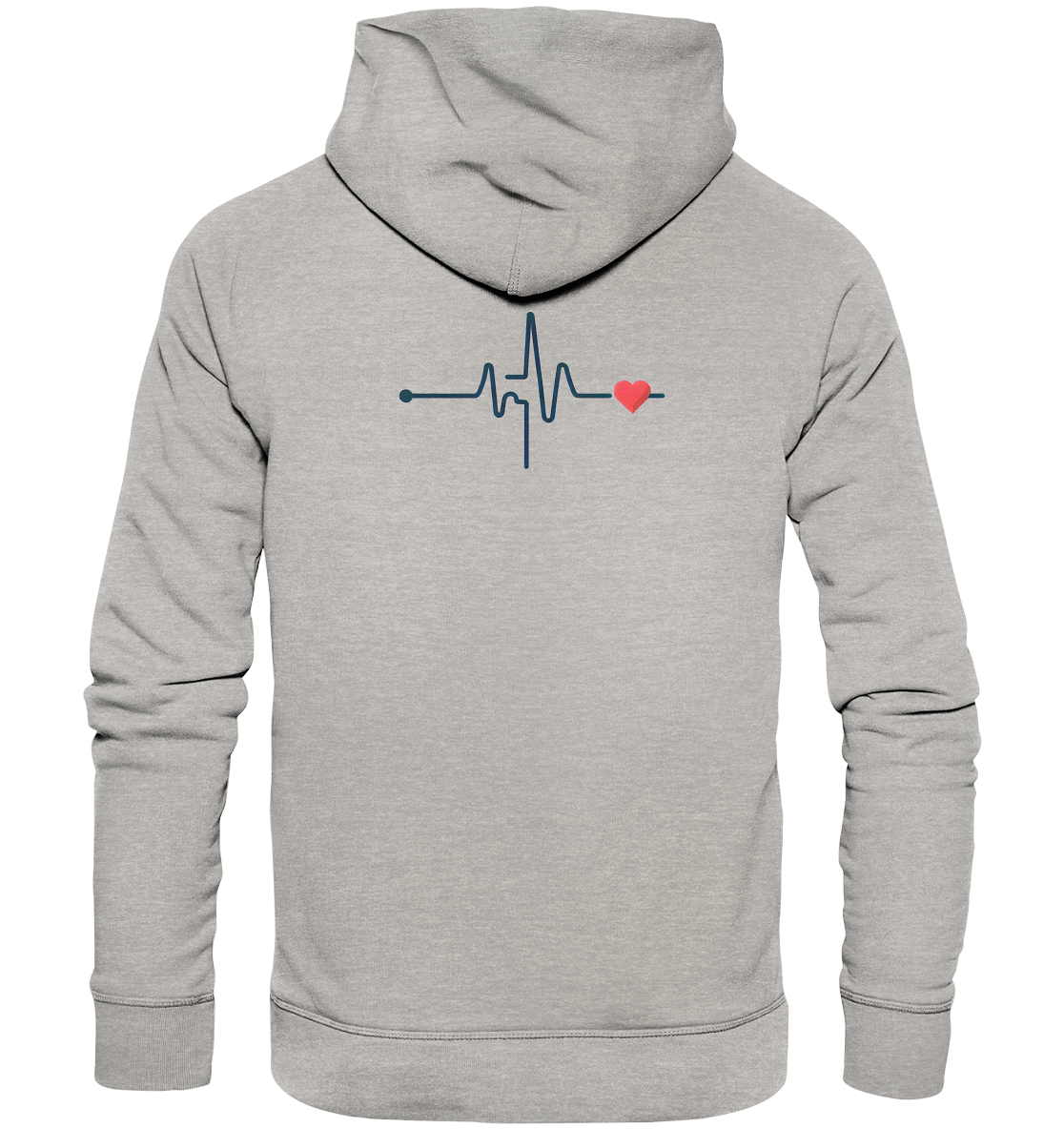 Pulsschlag für die Liebsten - Organic Hoodie