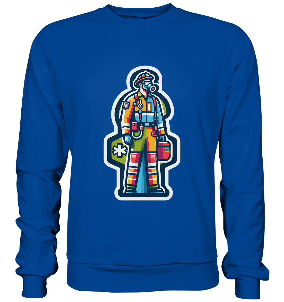 Colorful paramedic/ firefighter - Basic Sweatshirt