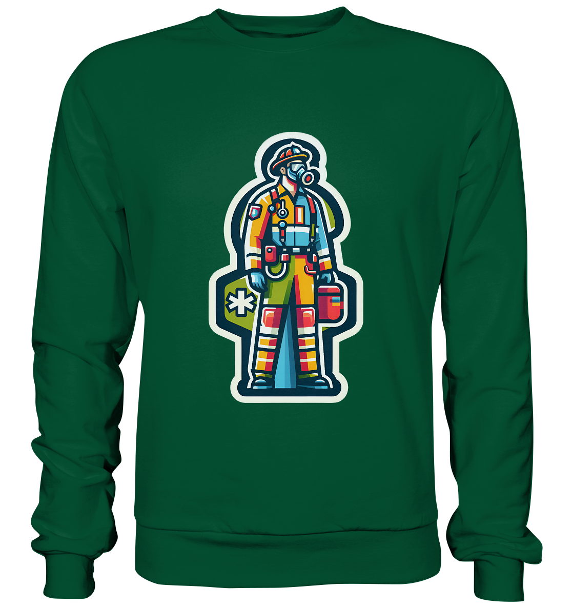 Colorful paramedic/ firefighter - Basic Sweatshirt