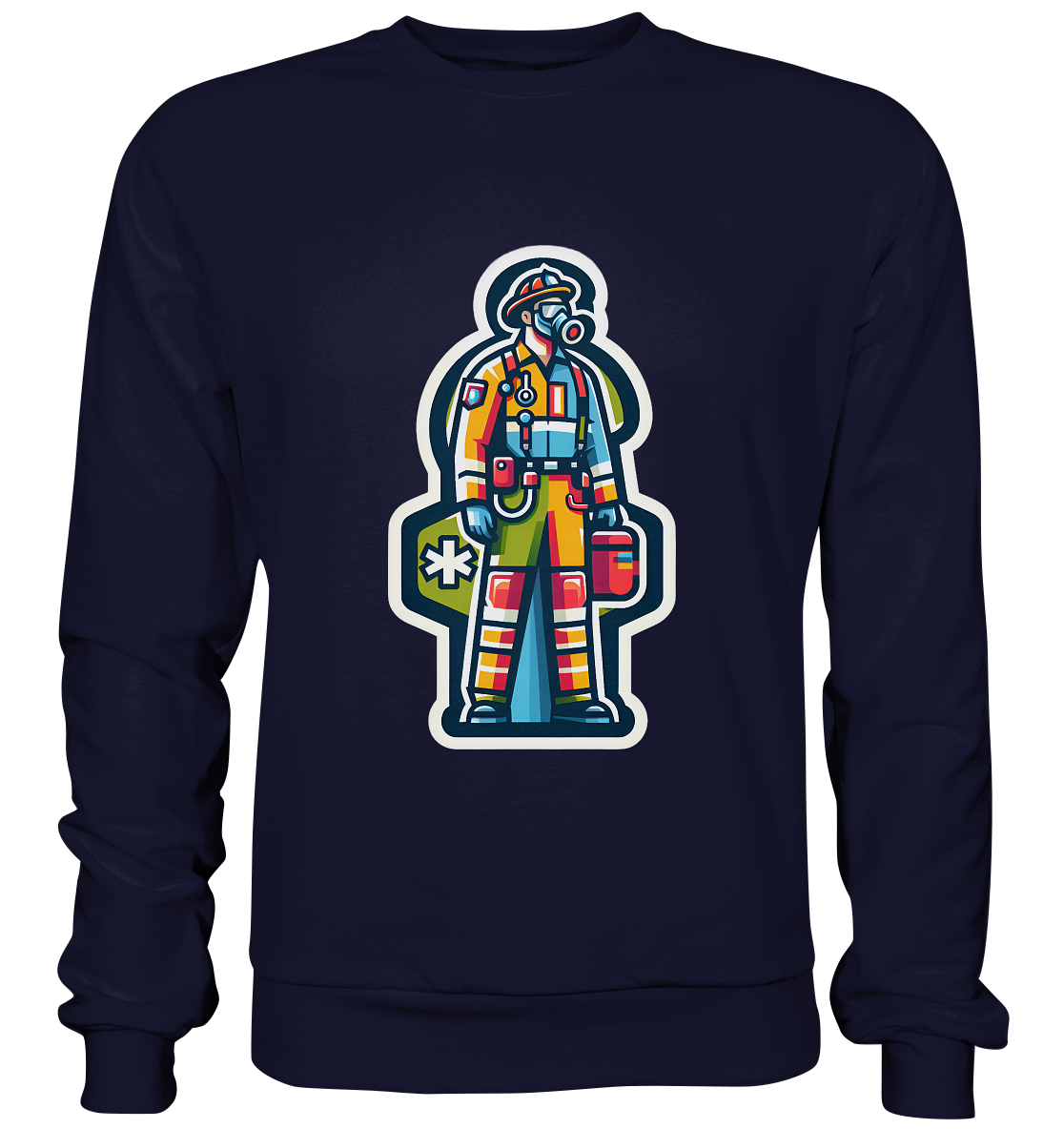Colorful paramedic/ firefighter - Basic Sweatshirt