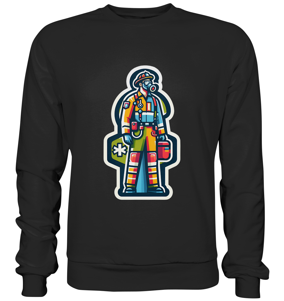 Colorful paramedic/ firefighter - Basic Sweatshirt