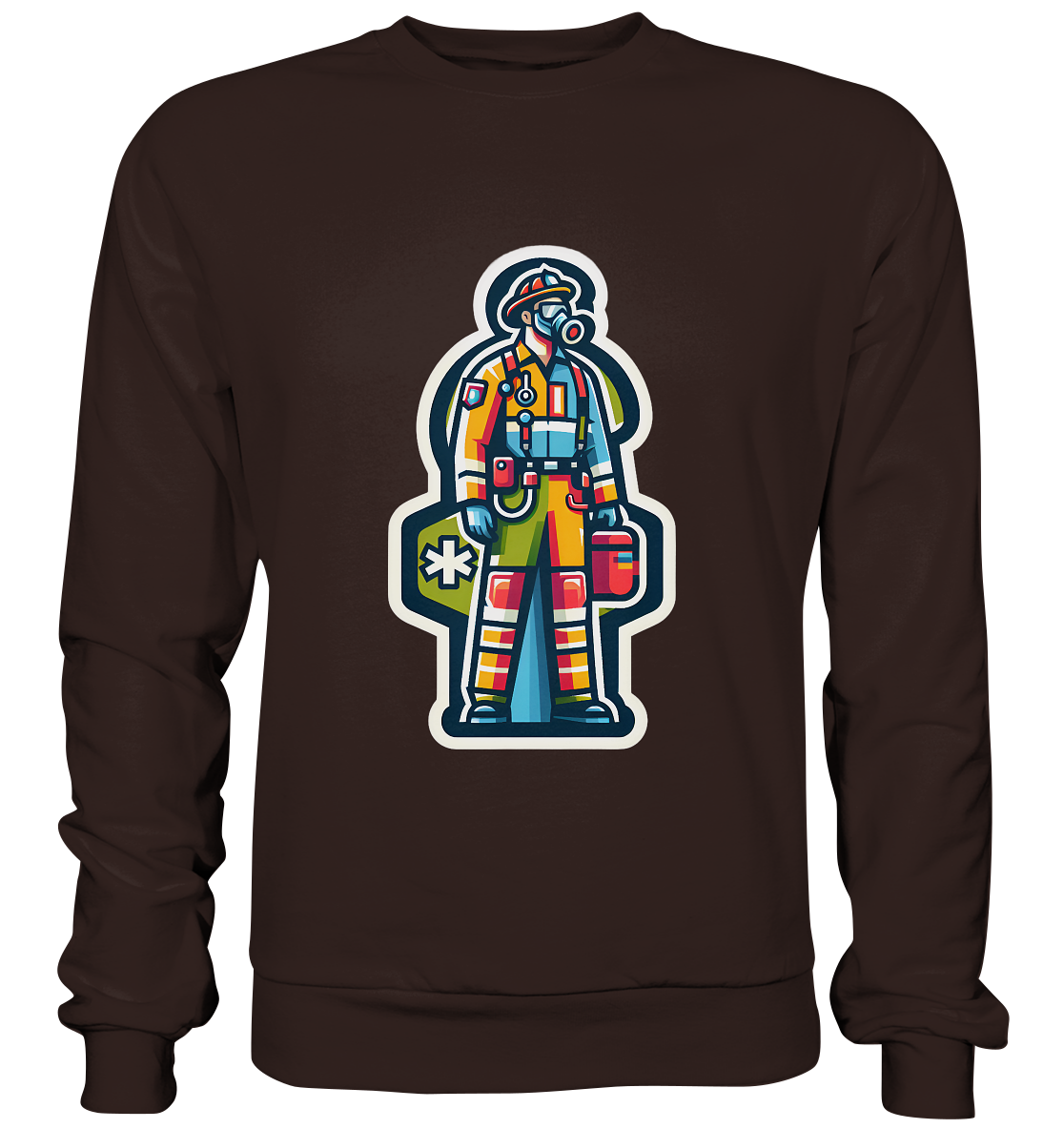 Colorful paramedic/ firefighter - Basic Sweatshirt
