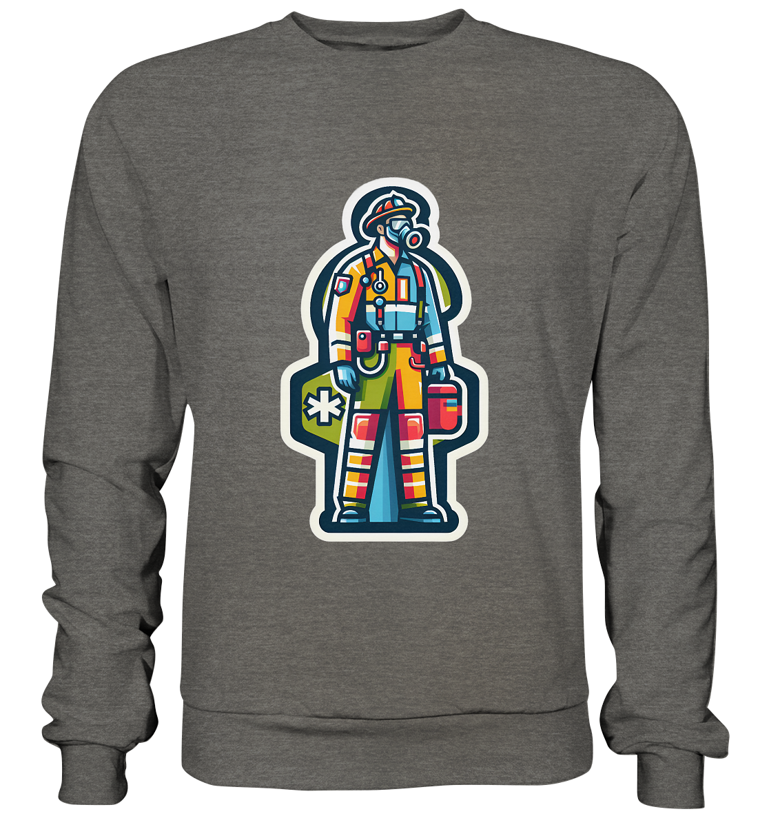 Colorful paramedic/ firefighter - Basic Sweatshirt