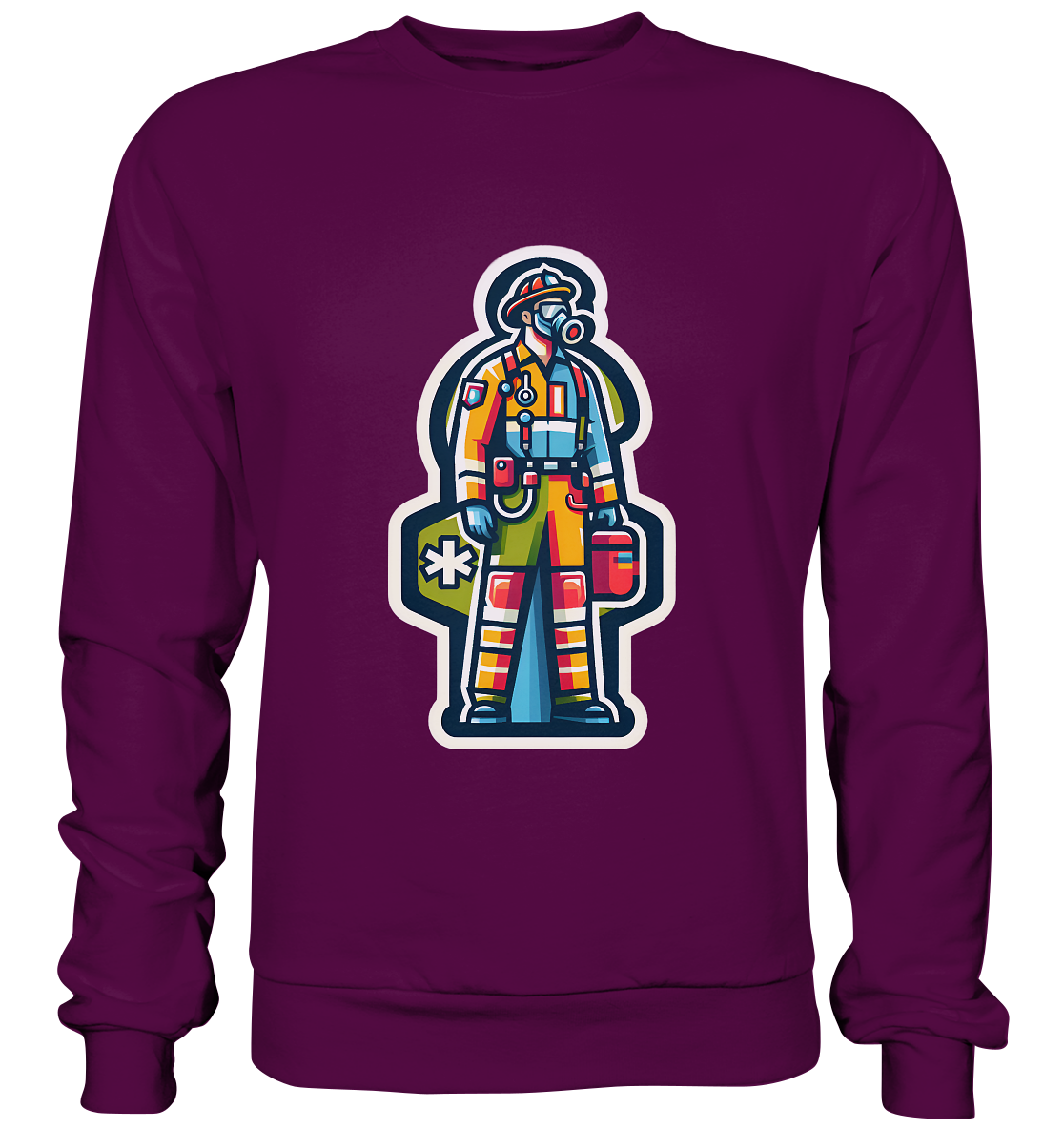 Colorful paramedic/ firefighter - Basic Sweatshirt