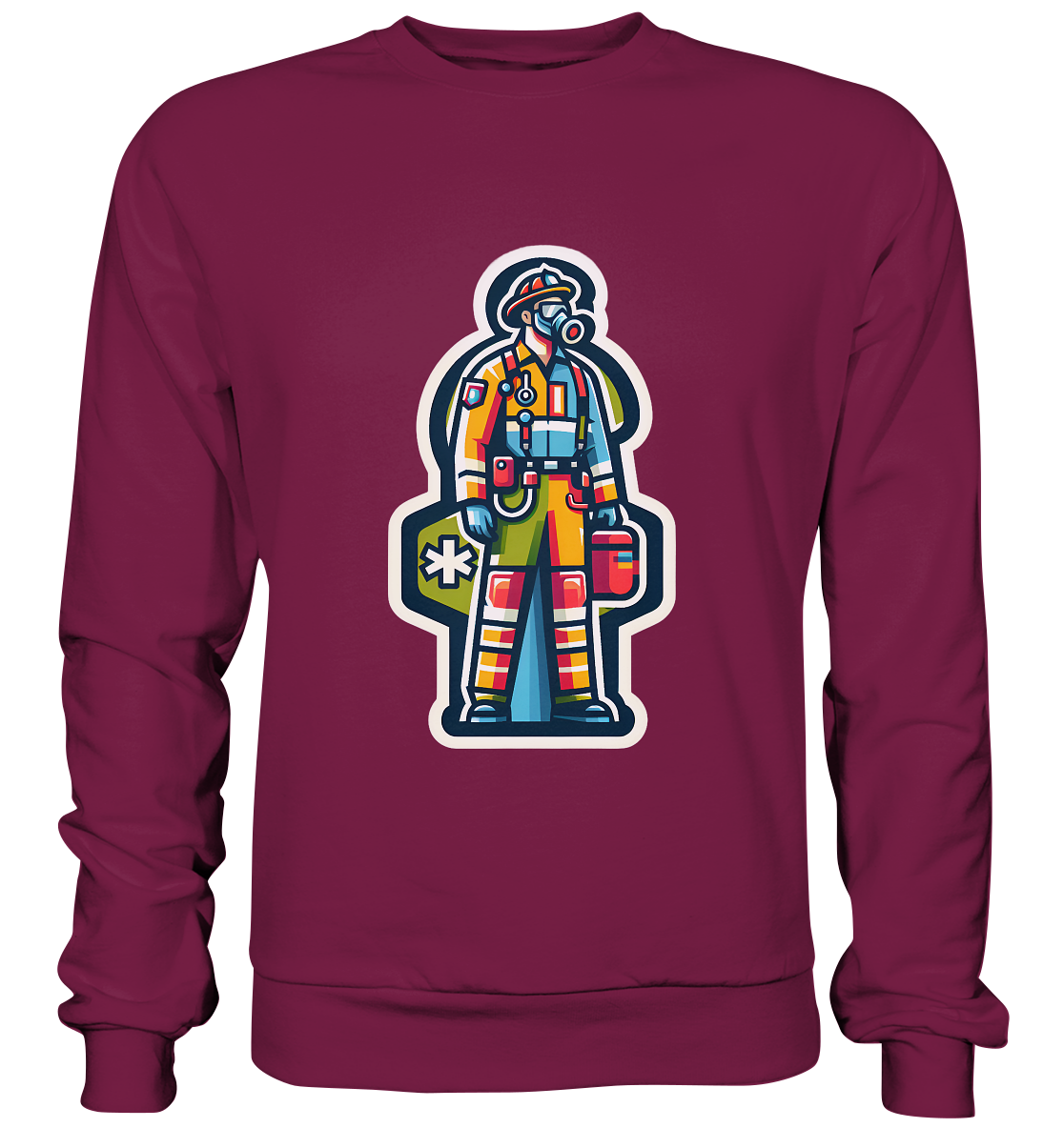 Colorful paramedic/ firefighter - Basic Sweatshirt