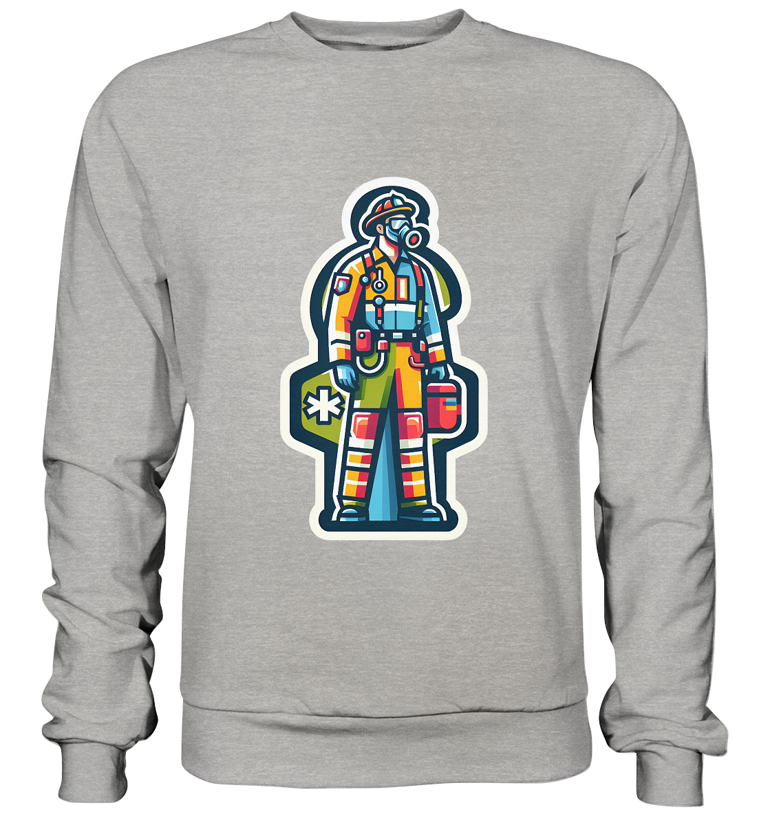 Colorful paramedic/ firefighter - Basic Sweatshirt