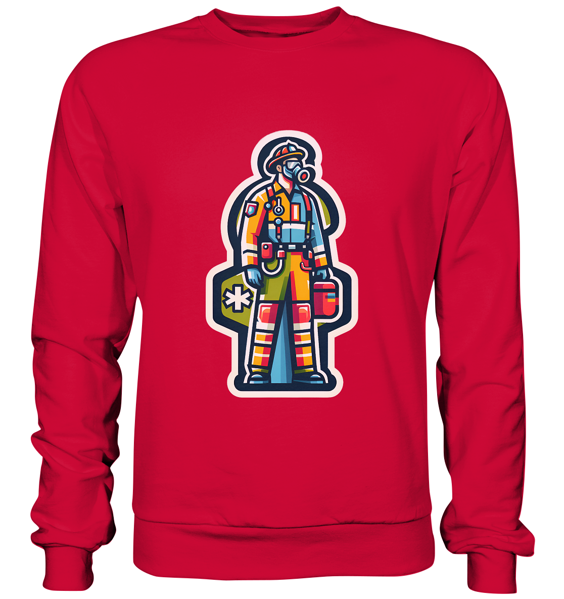 Colorful paramedic/ firefighter - Basic Sweatshirt