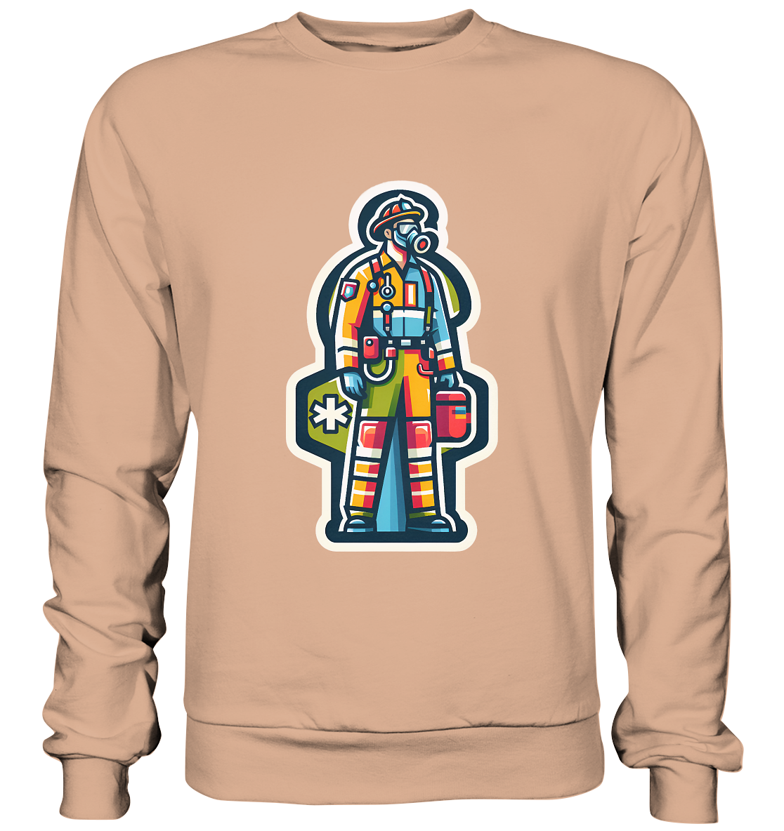 Colorful paramedic/ firefighter - Basic Sweatshirt