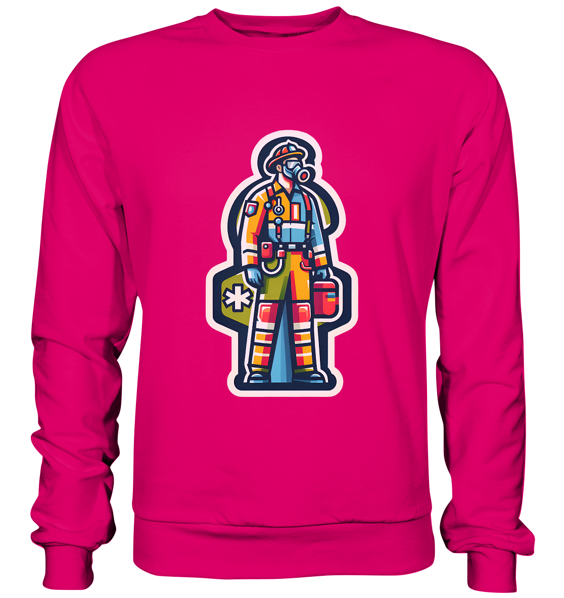 Colorful paramedic/ firefighter - Basic Sweatshirt