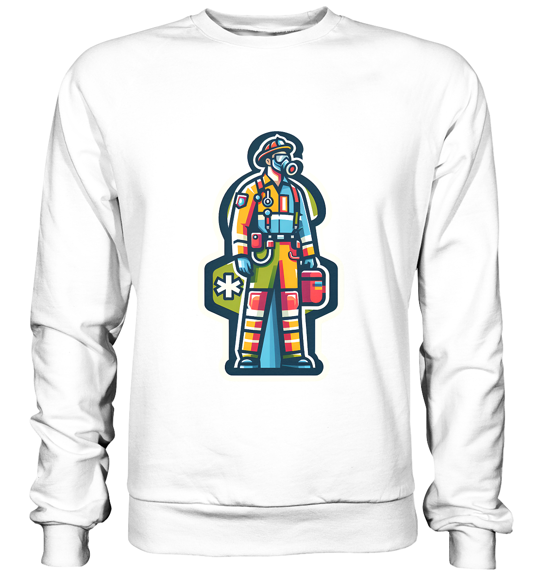 Colorful paramedic/ firefighter - Basic Sweatshirt