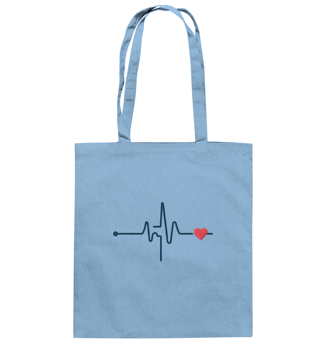 Pulsschlag für die Liebsten - Baumwolltasche