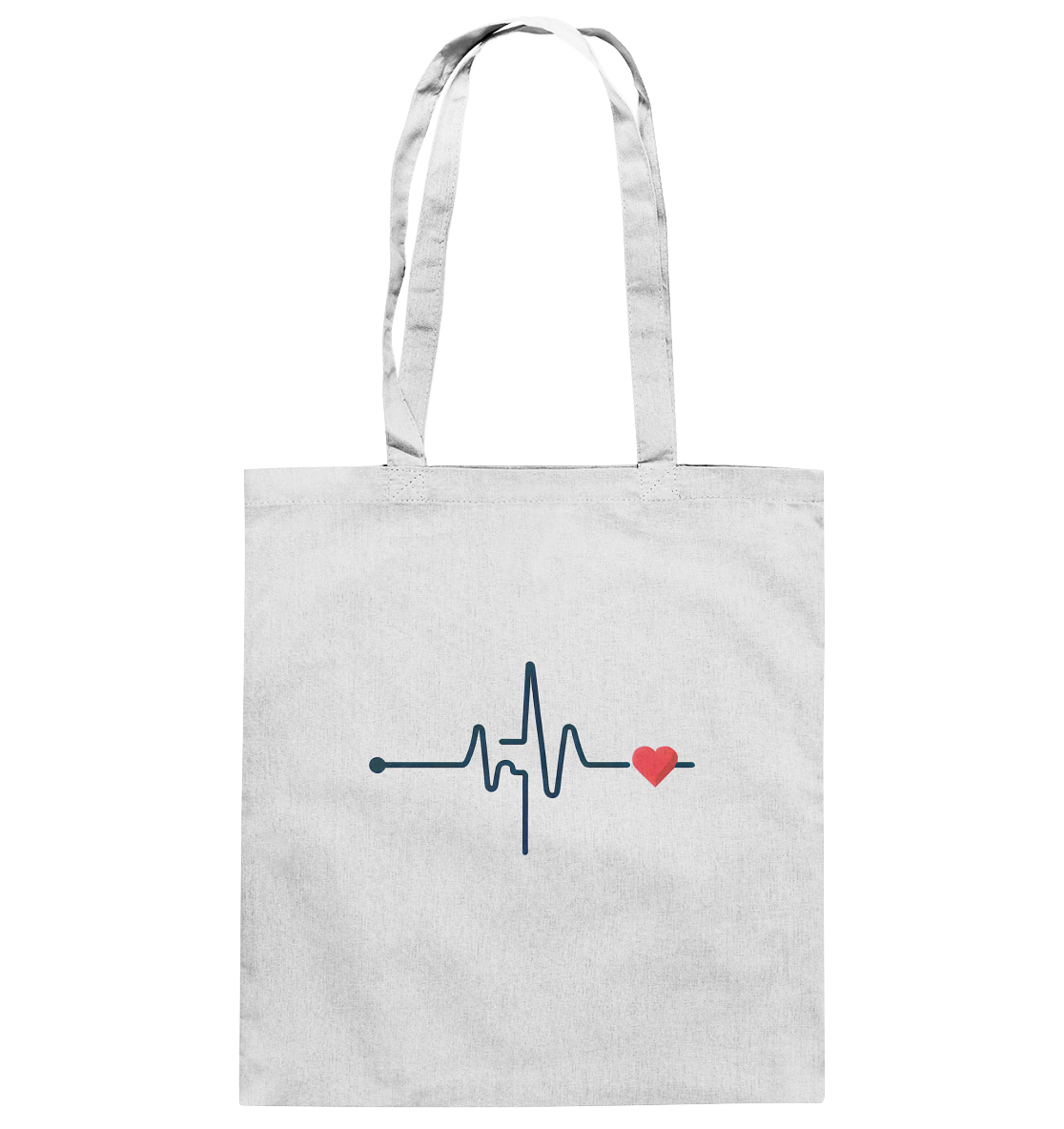 Pulsschlag für die Liebsten - Baumwolltasche