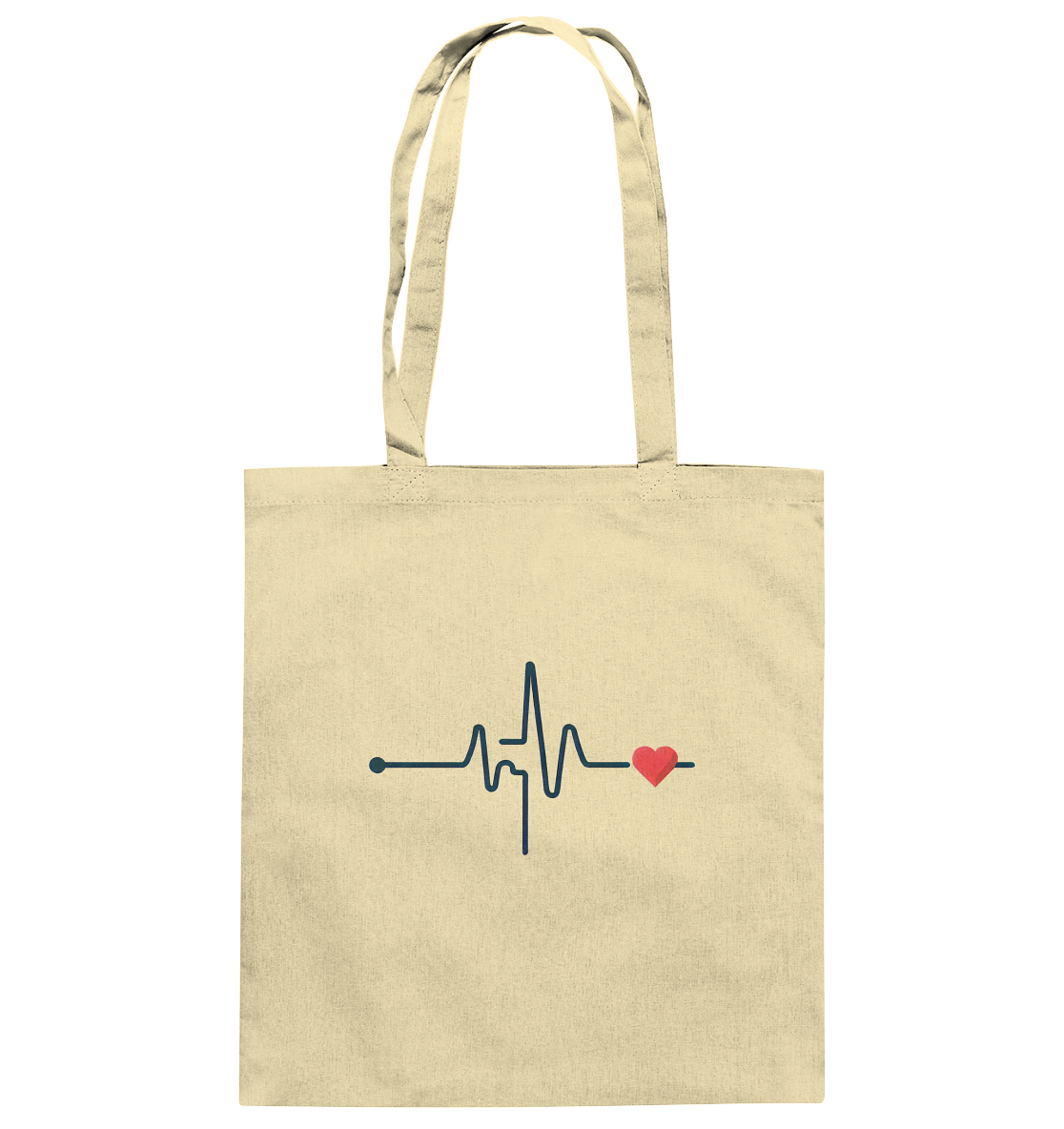 Pulsschlag für die Liebsten - Baumwolltasche