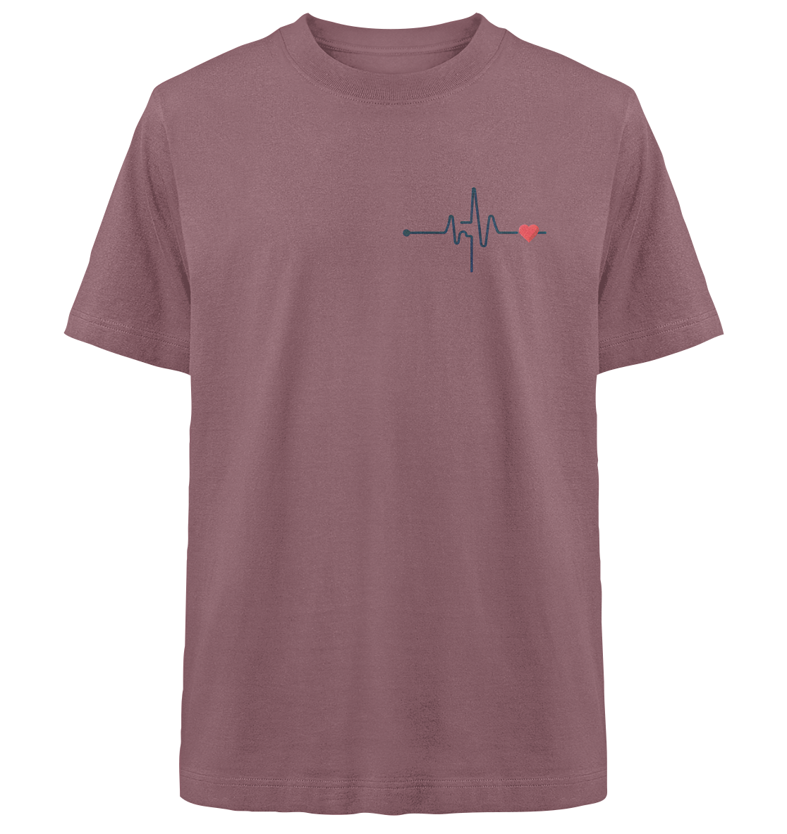 Pulsschlag für die Liebsten - Heavy Oversized Organic Shirt