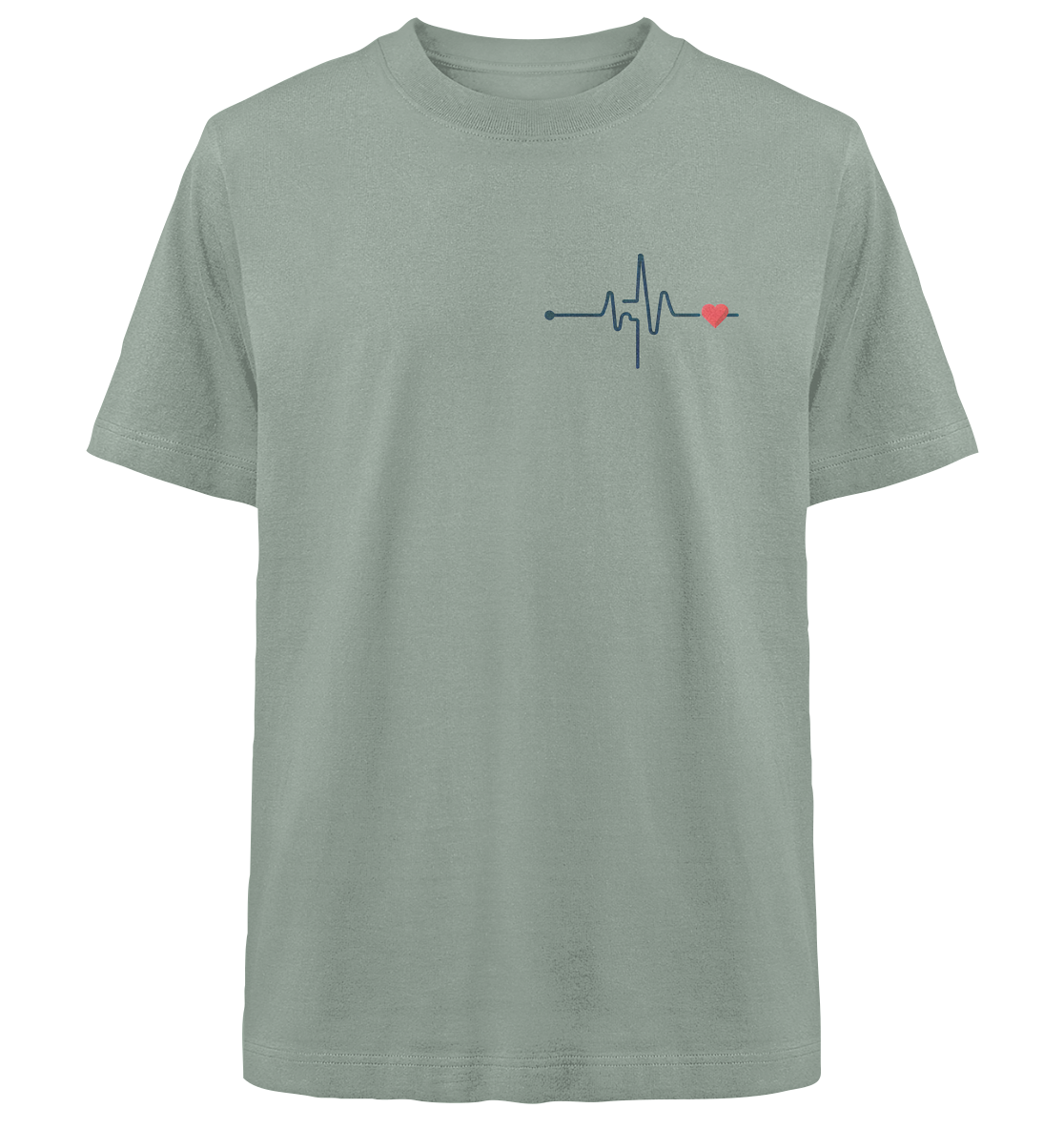Pulsschlag für die Liebsten - Heavy Oversized Organic Shirt