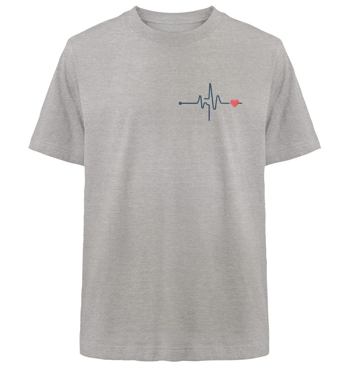 Pulsschlag für die Liebsten - Heavy Oversized Organic Shirt