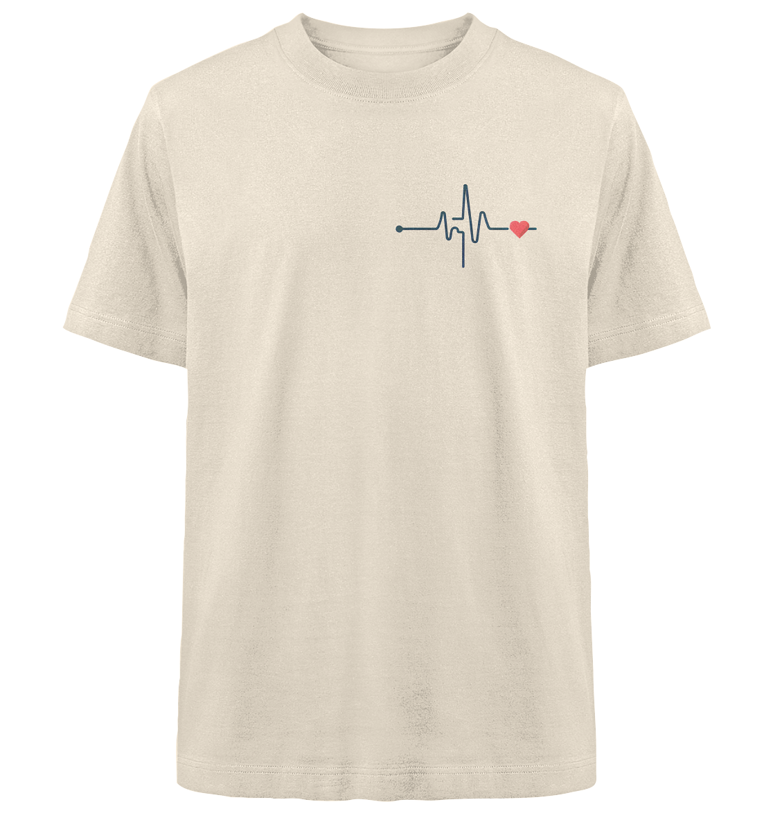 Pulsschlag für die Liebsten - Heavy Oversized Organic Shirt