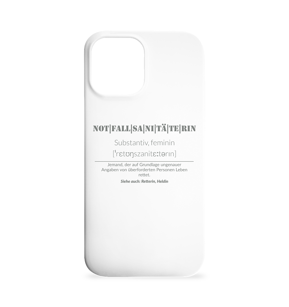 Notfallsanitäterin - Iphone 12 Max Handyhülle