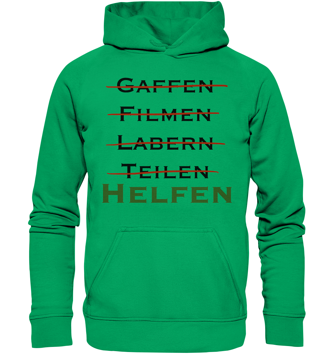 Gaffen, Filmen, Labern, Teilen => HELFEN - Kids Premium Hoodie