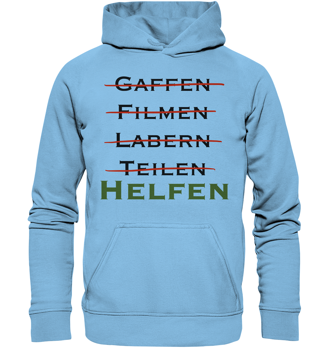 Gaffen, Filmen, Labern, Teilen => HELFEN - Kids Premium Hoodie