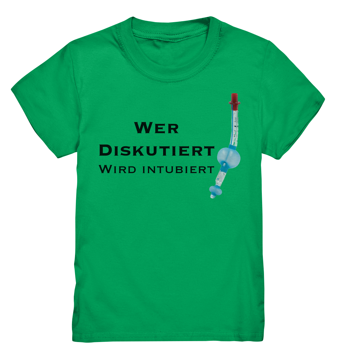 Wer diskutiert, wird intubiert. - Kids Premium Shirt