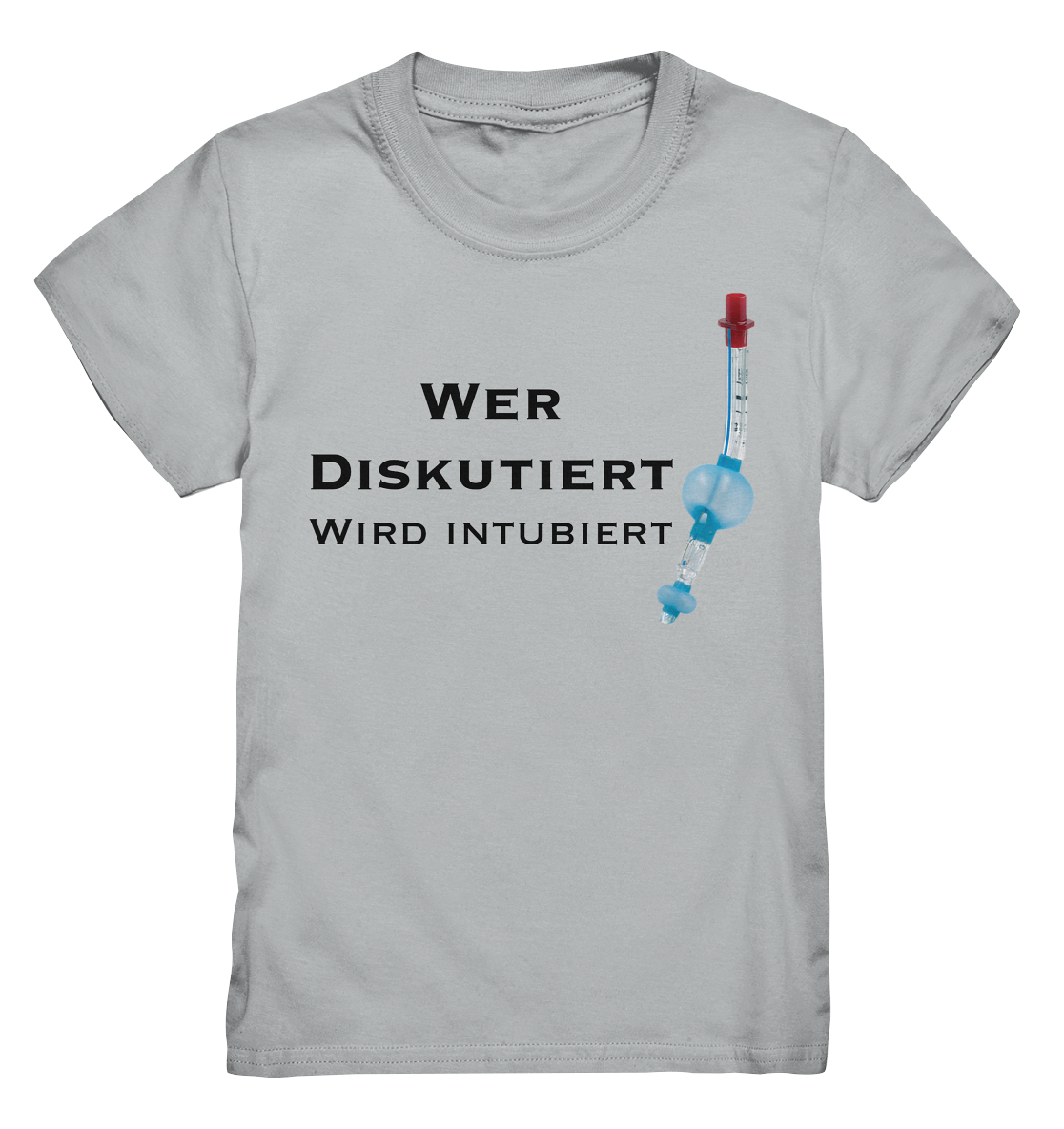 Wer diskutiert, wird intubiert. - Kids Premium Shirt