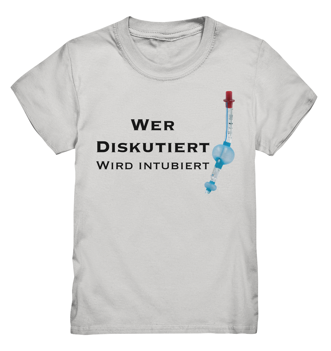 Wer diskutiert, wird intubiert. - Kids Premium Shirt