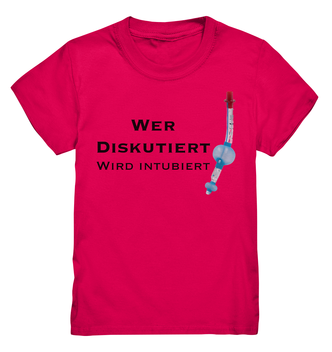 Wer diskutiert, wird intubiert. - Kids Premium Shirt