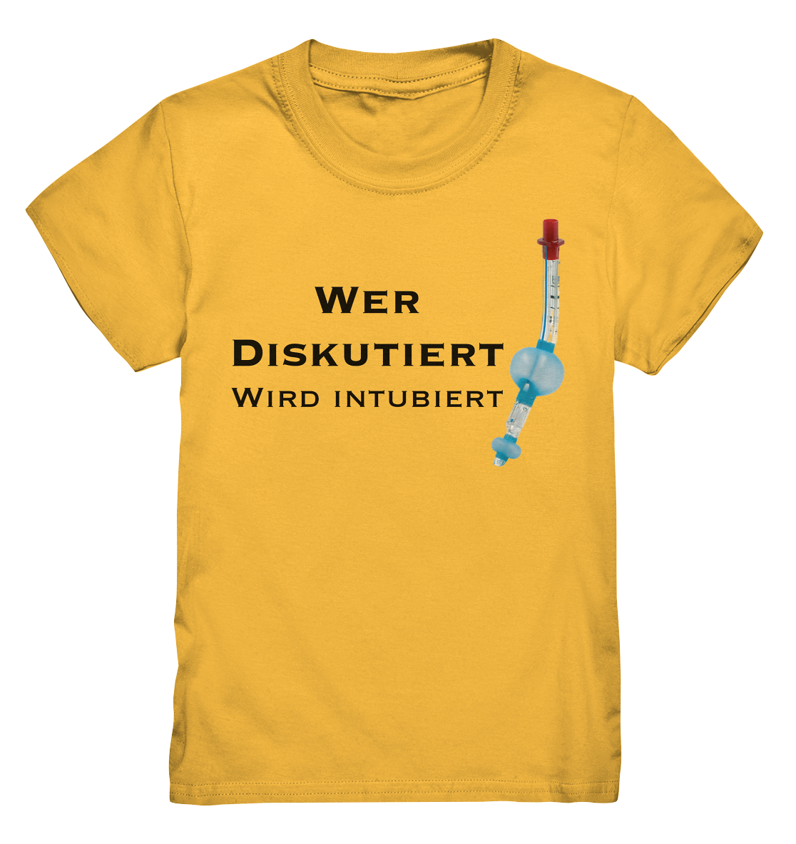 Wer diskutiert, wird intubiert. - Kids Premium Shirt