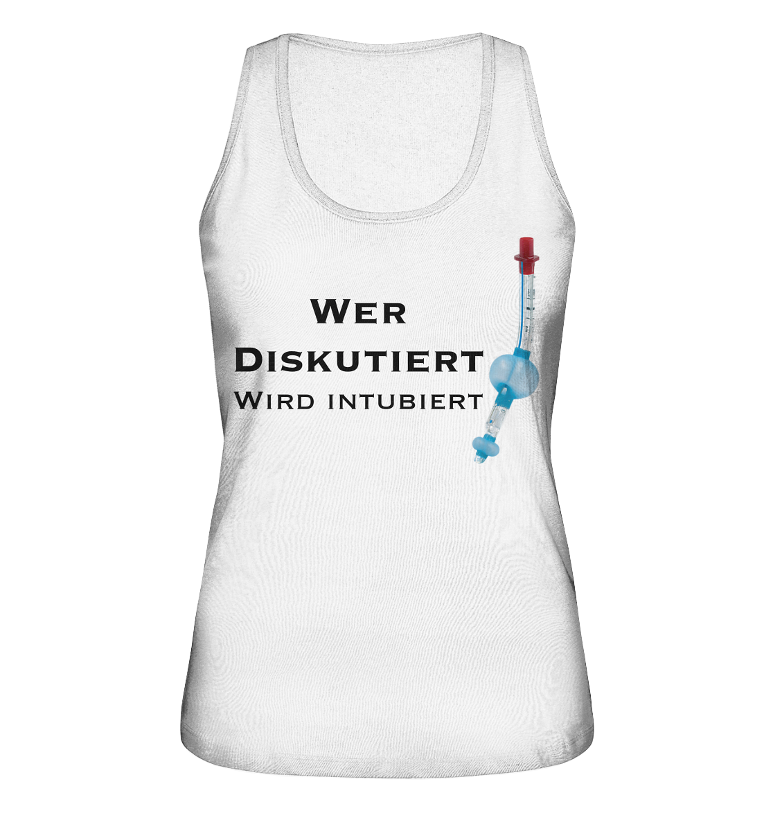 Wer diskutiert, wird intubiert. - Ladies Organic Tank-Top