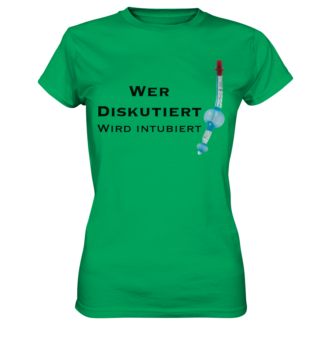 Wer diskutiert, wird intubiert. - Ladies Premium Shirt