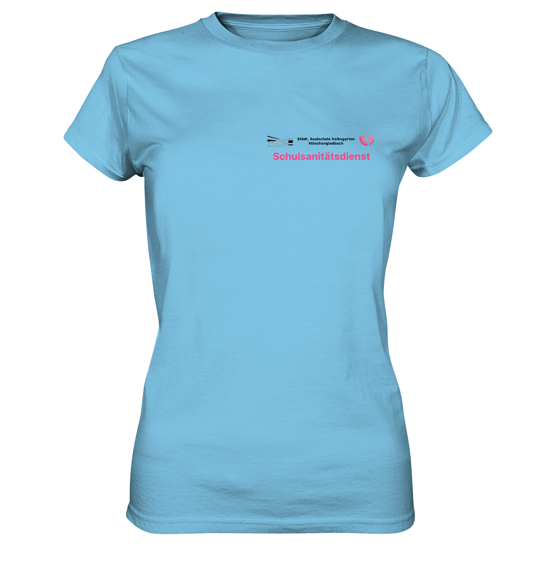 Dienstkleidung Schulsanitätsdienst Stadt. Realschule Volksgarten - Ladies Premium Shirt
