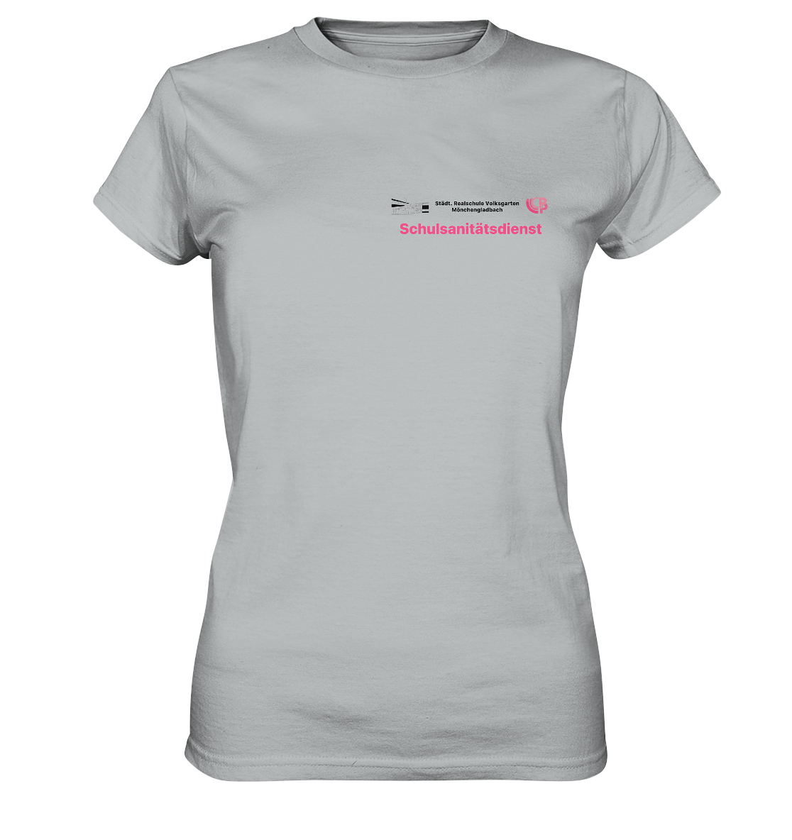 Dienstkleidung Schulsanitätsdienst Stadt. Realschule Volksgarten - Ladies Premium Shirt