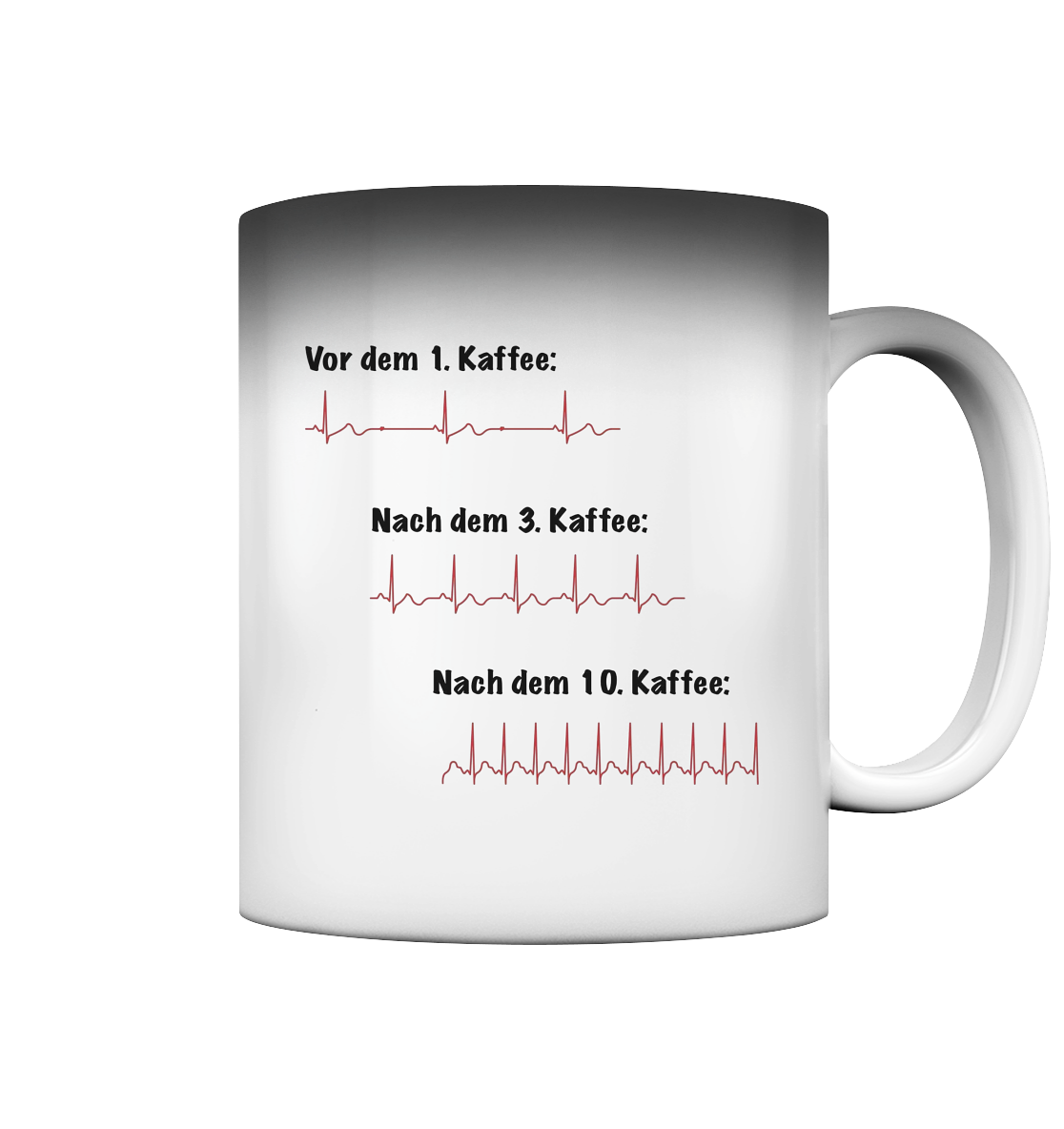 Auswirkungen vom Kaffee aufs EKG - Medizinhumor - Magic Mug