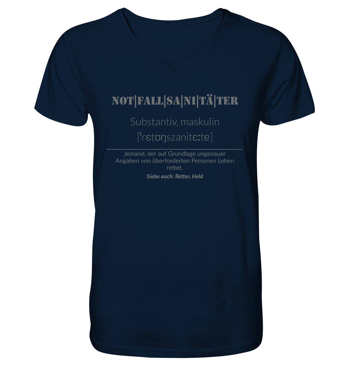 Notfallsanitäter - Mens Organic V-Neck Shirt