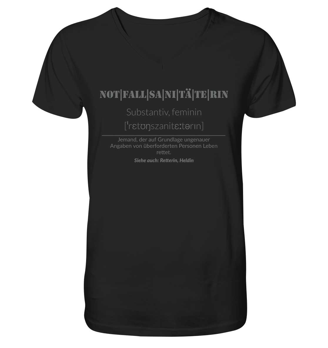 Notfallsanitäterin - Mens Organic V-Neck Shirt