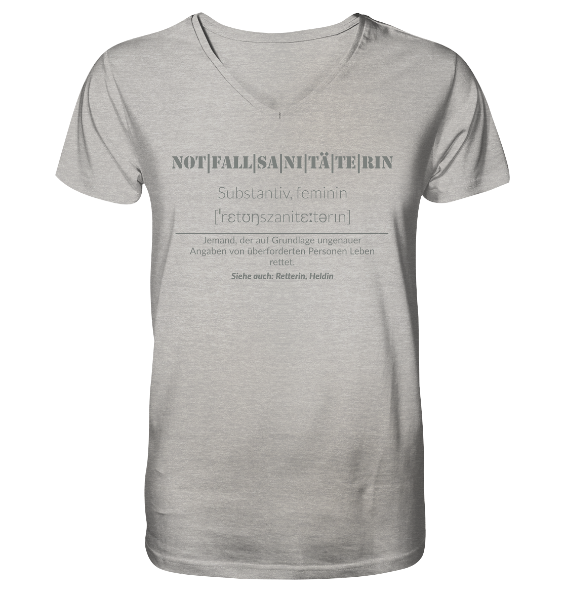 Notfallsanitäterin - Mens Organic V-Neck Shirt
