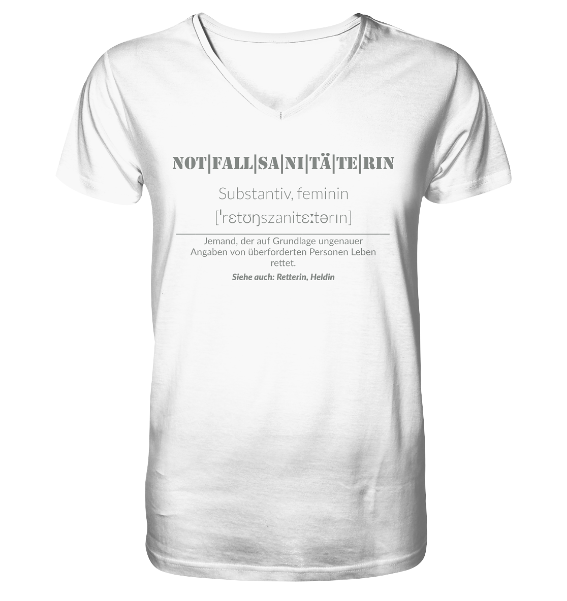 Notfallsanitäterin - Mens Organic V-Neck Shirt