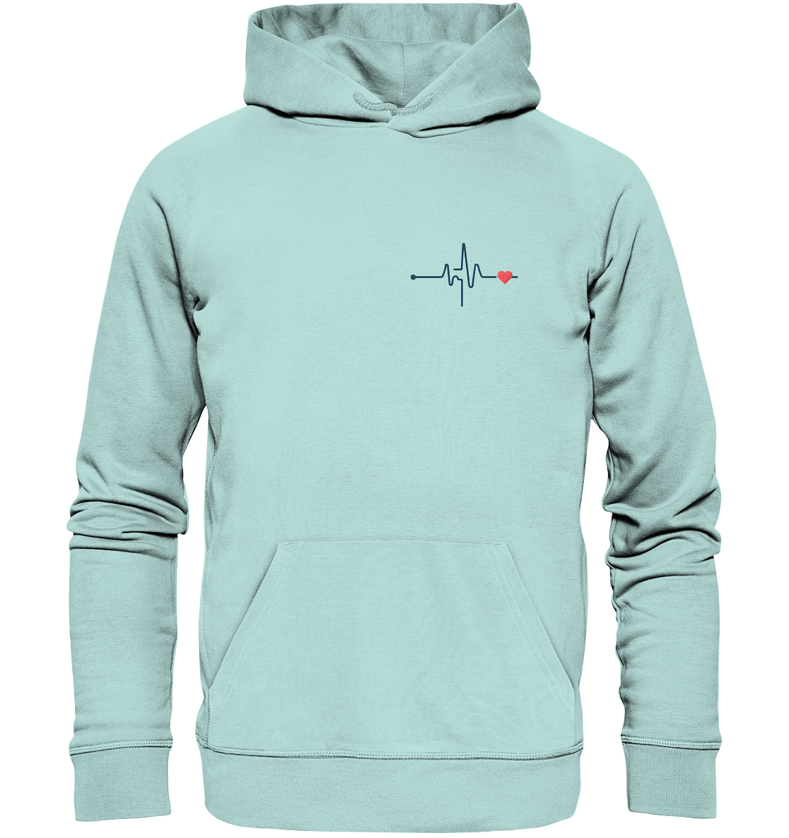 Pulsschlag für die Liebsten - Organic Basic Hoodie
