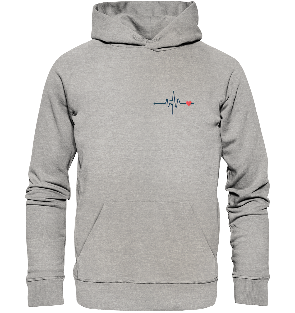 Pulsschlag für die Liebsten - Organic Basic Hoodie