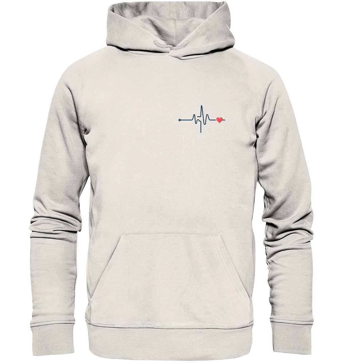 Pulsschlag für die Liebsten - Organic Basic Hoodie
