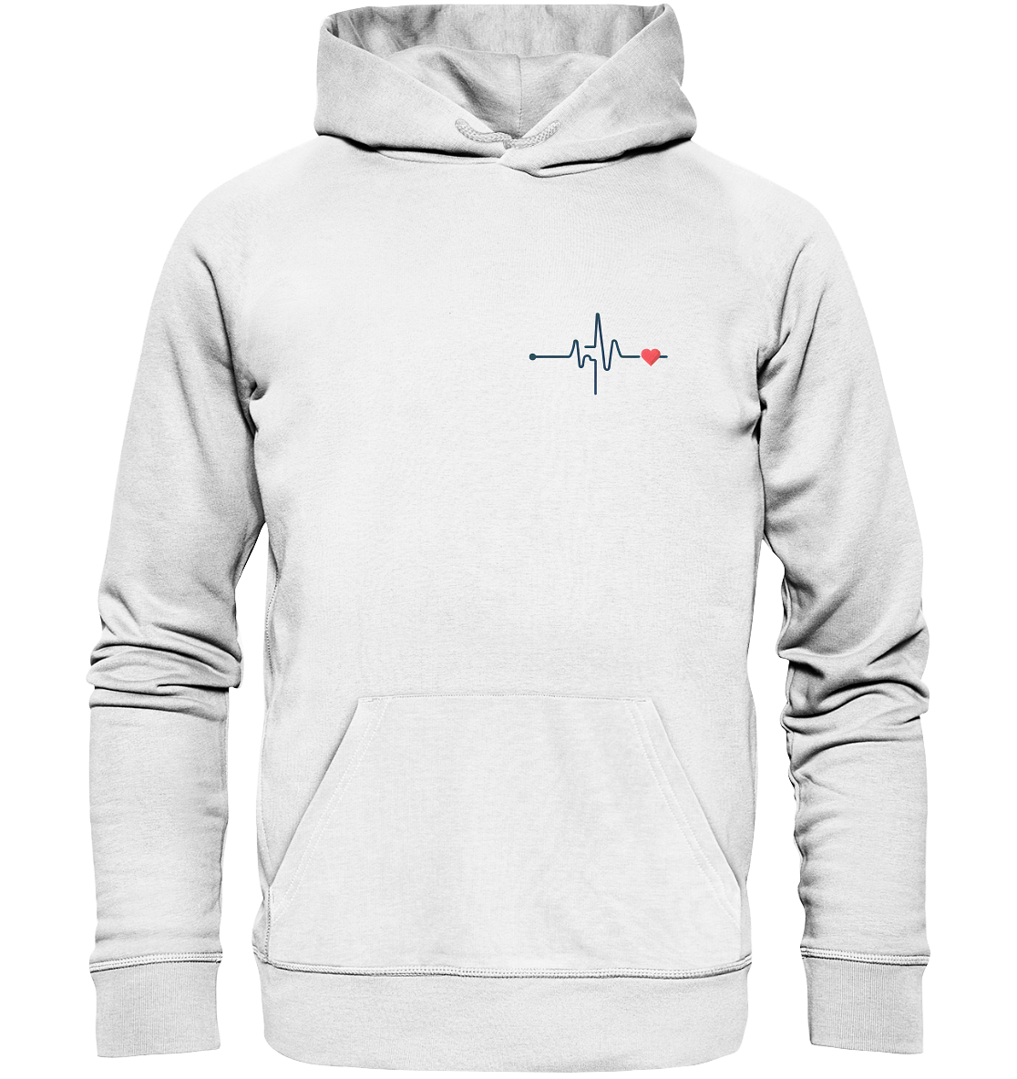 Pulsschlag für die Liebsten - Organic Basic Hoodie