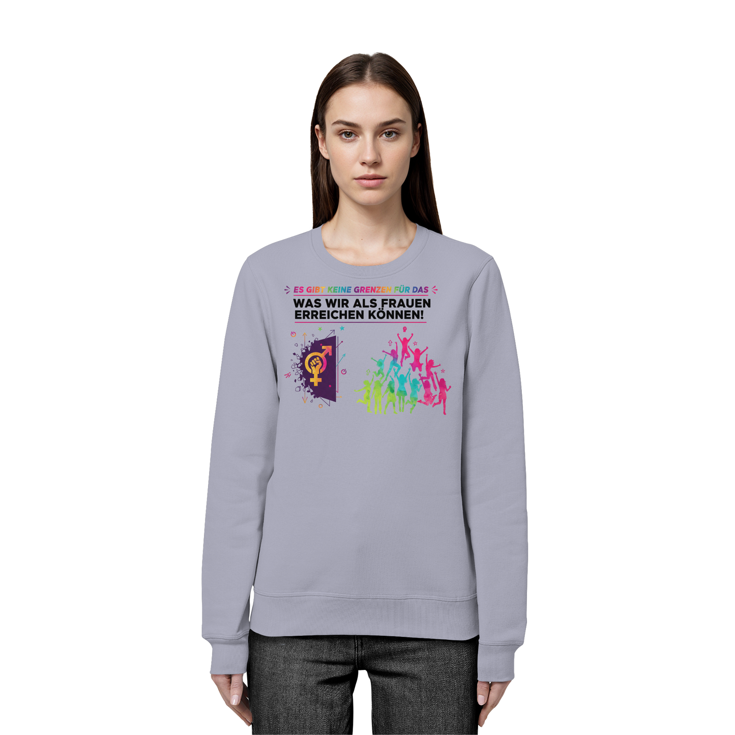 Es gibt keine Grenzen für das, was wir als Frauen erreichen können - Frauenrechte - Organic Basic Unisex Sweatshirt