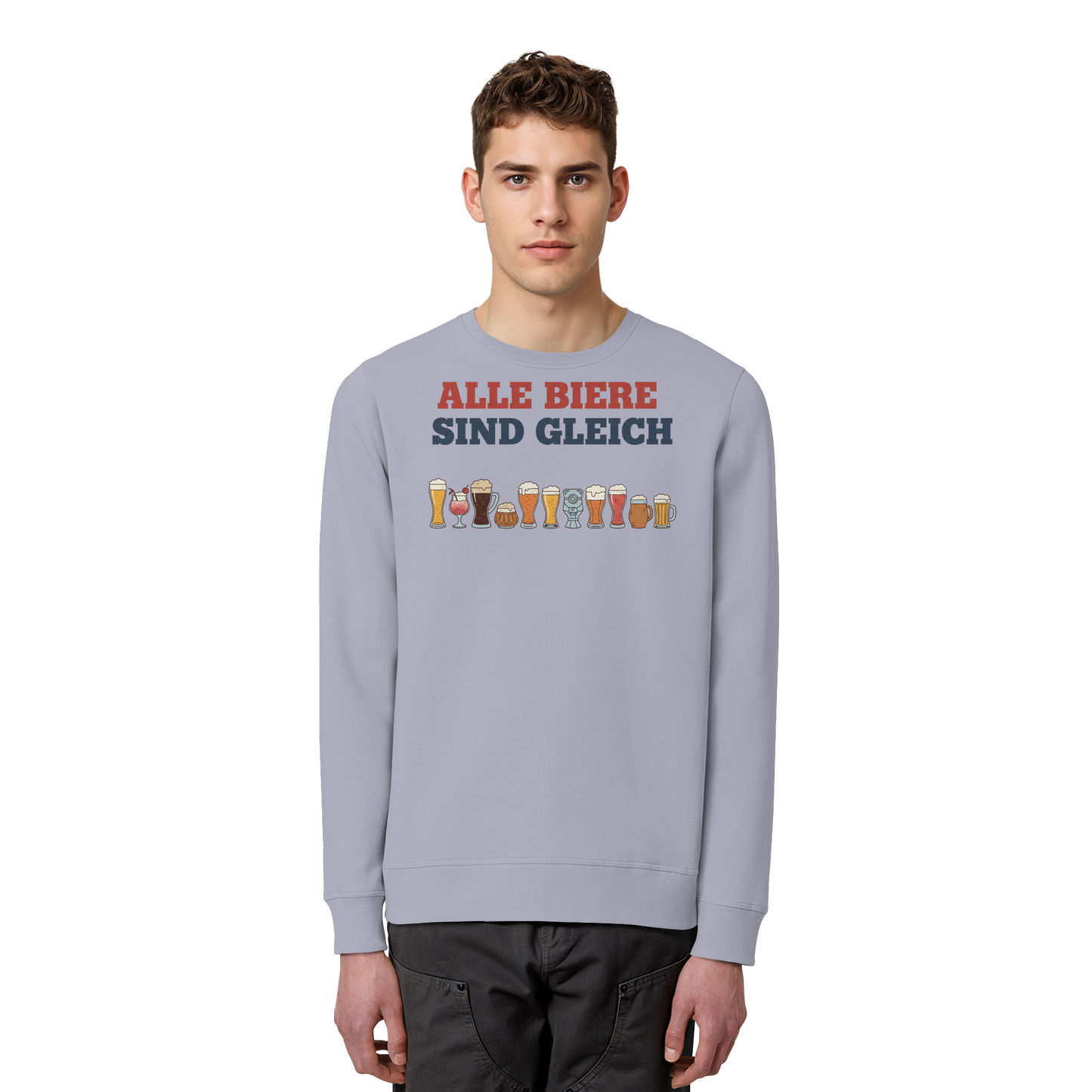 Alle Biere sind gleich - Demokratie - Organic Basic Unisex Sweatshirt