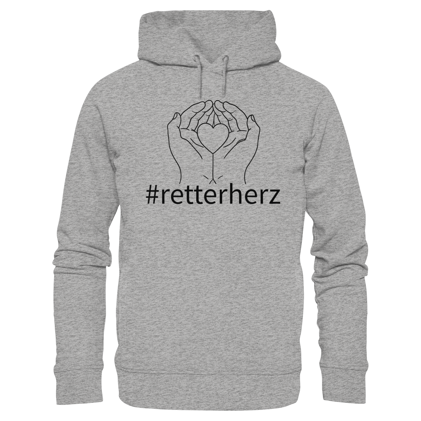 #retterherz - Rettungsdienst - Organic Fashion Hoodie