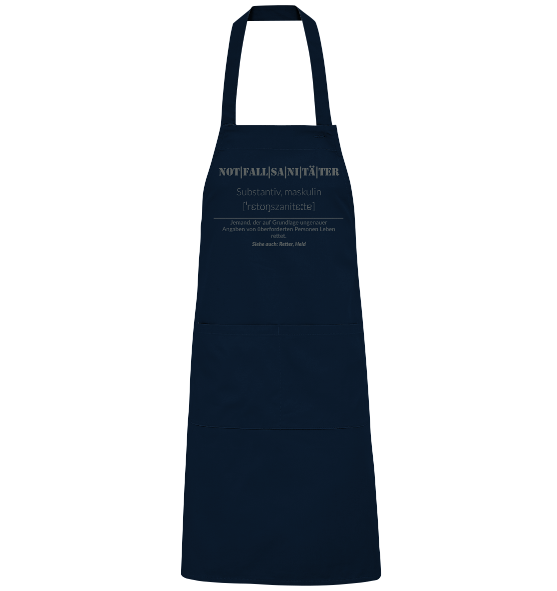 Notfallsanitäter - Organic Grillschürze