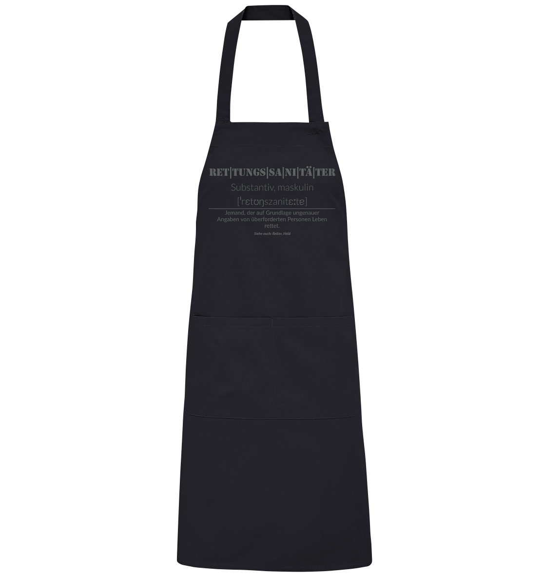 Rettungssanitäter - Organic Grillschürze